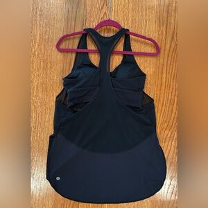 Lululemon Twist Around Tank Top Black Size 8